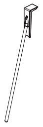 Delta Trillian RP101415PCPR Finial and Lift Rod