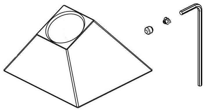 Delta Trillian RP101431KSPR Hand Shower Base, Set Screw, Cover and Wrench