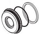 Delta Trillian RP101437 Spout Flange, O-ring and Gasket