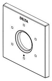 Delta Trillian RP101467PCPR Escutcheon and Mounting Gasket