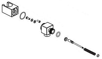 Delta Trillian RP101470PCPR Hand Shower Nest Assembly