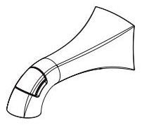 Delta Zura RP101483CZ Diverter Tub Spout