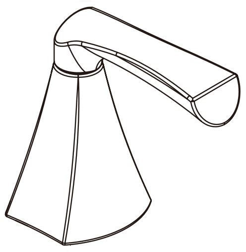 Delta Pierce RP101503CZ Two Metal Lever Handle Kit