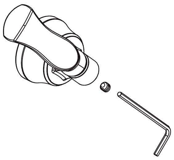 Delta Caffery RP101514PC Single Metal Lever Handle Kit