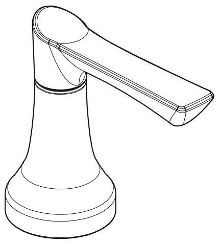Delta Caffery RP101518CZ Two Metal Lever Handle Kit