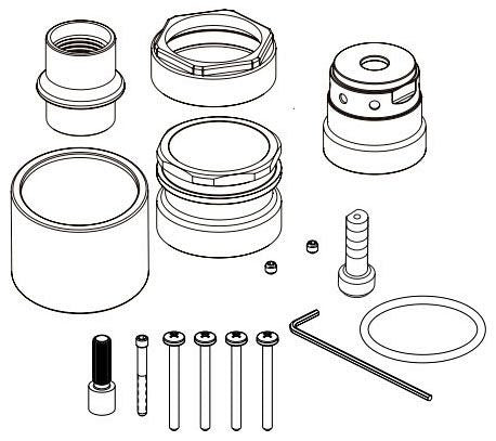 Brizo Kintsu RP101619GL Sensori Valve Extension Kit