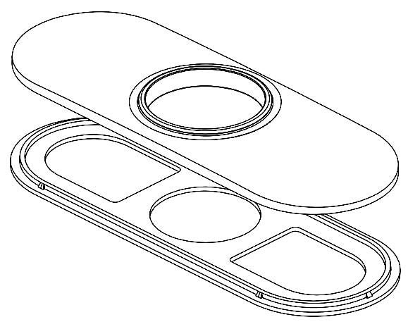 Delta Dorval RP101652BL Escutcheon