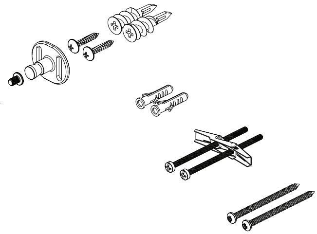 Brizo Essential Shower RP101668 Mounting Hardware