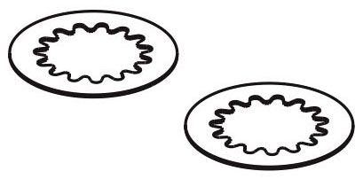 Brizo Invari RP101685 Hot and Cold Glide Rings - 2.2 inch handles