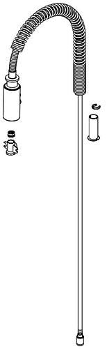 Brizo Odin RP101728BL Sprayer & Spring Assembly