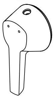 Delta Galeon RP101743PCPR 17S Shower Temp Handle, Screw And Button