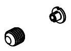 Brizo Frank Lloyd Wright RP101834PN Set Screw and Cover