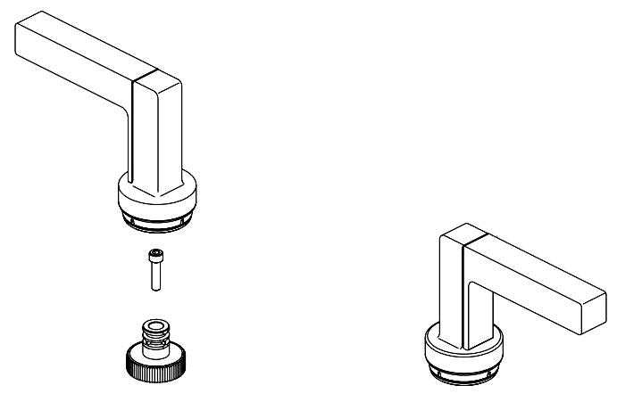 Brizo Frank Lloyd Wright RP101835NK Handle Kit - Lever Handles