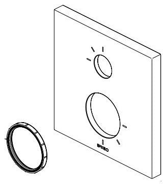 Brizo RP101839PN Escutcheon - 3 Function - Frank Lloyd Wright Bath Collection
