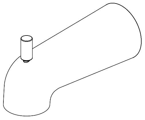 Delta Modern RP101845 Tub Spout - Pull Up Diverter