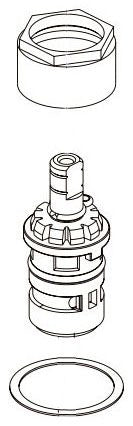 Peerless Core RP101863 Cartridge & bonnet - hot