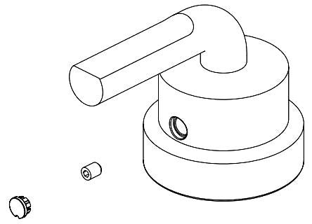 Brizo Litze RP101874PN Pressure Balance Integrated Valve Handle - Wire