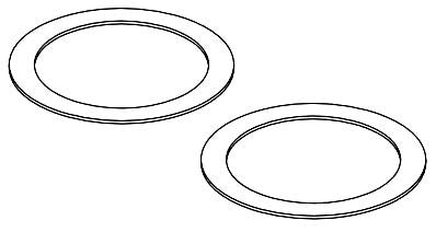 Brizo Invari RP101915 Temperature Indicating Glide Rings - Roman Tub, Large