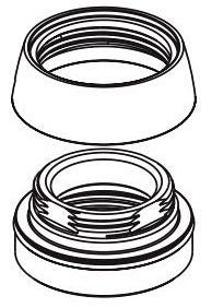 Peerless Flute RP102102BL Cap, bonnet nut & O-ring