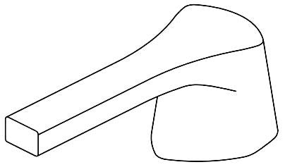Delta Zura RP102201BL Handle Kit
