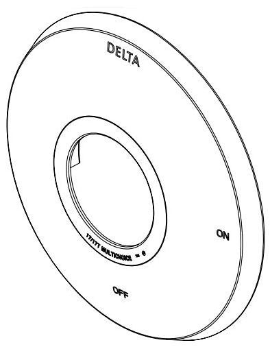Delta Tetra RP103302PCPR Escutcheon & Gasket