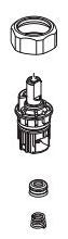 Delta Velum RP103594 WS Valve & Bonnet Nut Assembly