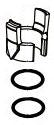 Peerless RP103672 Block & O-Rings