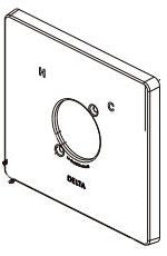 Delta Modern RP103701PC Escutcheon and Base Plate