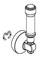 Delta Broderick RP103721BL Lever Handle & Clip