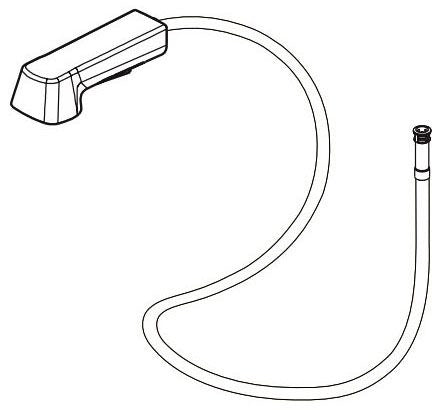 Peerless Xander RP103799SS Hose Assembly, Connector & Check Valve