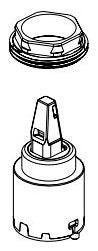 Delta Modern RP103948 Cartridge & Bonnet Nut