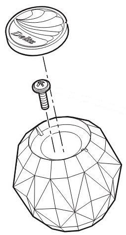 Delta RP52220 Clear Knob Handle Kit