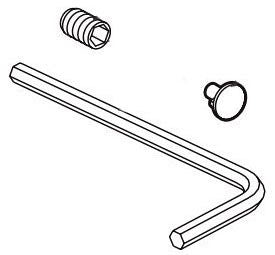 Brizo Virage RP62372RB Handle Button, Set Screw and Allen Wrench
