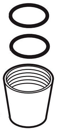 Brizo RP62556BL Conical Nut with O-Rings