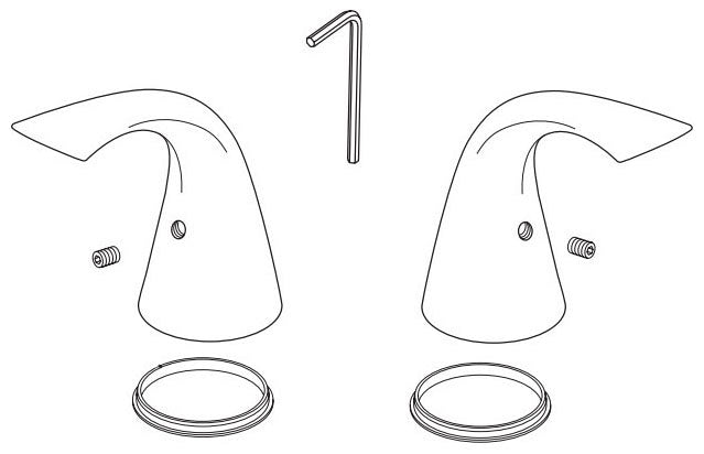 Delta Pilar RP63973AR Metal Lever Handle Kit