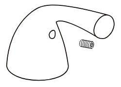 Delta Foundations RP70851SS Repair Part - Centerset Bathroom Handle