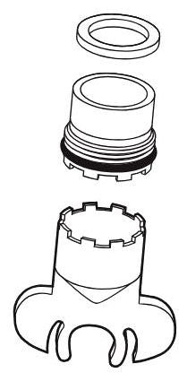 Brizo RP71260 Aerator Assembly with Wrench - 1.2 GPM