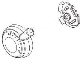 Delta Cassidy RP72572SS Temperature Knob & Cover - 17 Series
