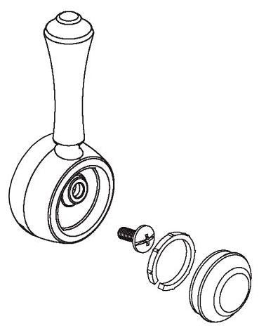 Delta Cassidy RP72710SS Metal Lever Handle Kit - Traditional Bar