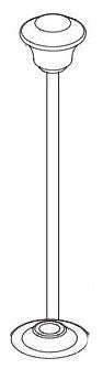 Delta Cassidy RP72719SS Lift Rod & Finial - Diverter - High Arc Roman Tub
