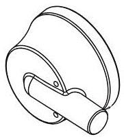 Delta Trinsic RP73378BL Temperature Knob & Cover - 17 Series