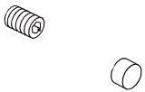 Delta Trinsic RP73386 Set Screw & Button - Roman Tub