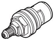 Brizo Charlotte RP75785 Adapter and Valve Cartridge, Cold Side