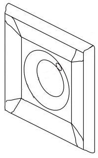 Delta Lakewood RP77035BL Escutcheon