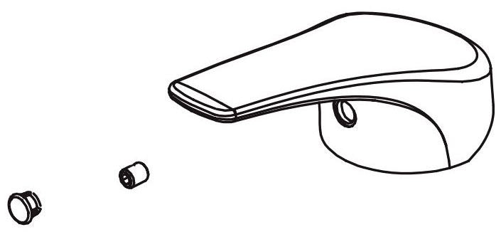 Delta RP79042 Handle, Set Screw, and Button