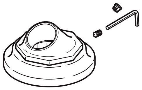 Brizo Rook RP81081GL RP Handshower Base, Button, Set Screw, Wrench - 4H Roman Tub