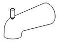 Peerless Precept RP82102BL Tub Spout Slip-On