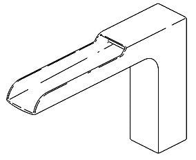 Delta Ara RP84078SS Spout Assembly - Channel - Tub Filler