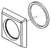 Delta Zura RP84235CZ Spout and Gasket - Single Handle Wall Mount Bathroom