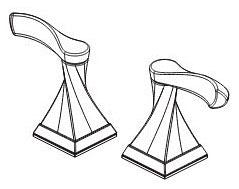Delta Kahlo RP84373BL Handle Kit
